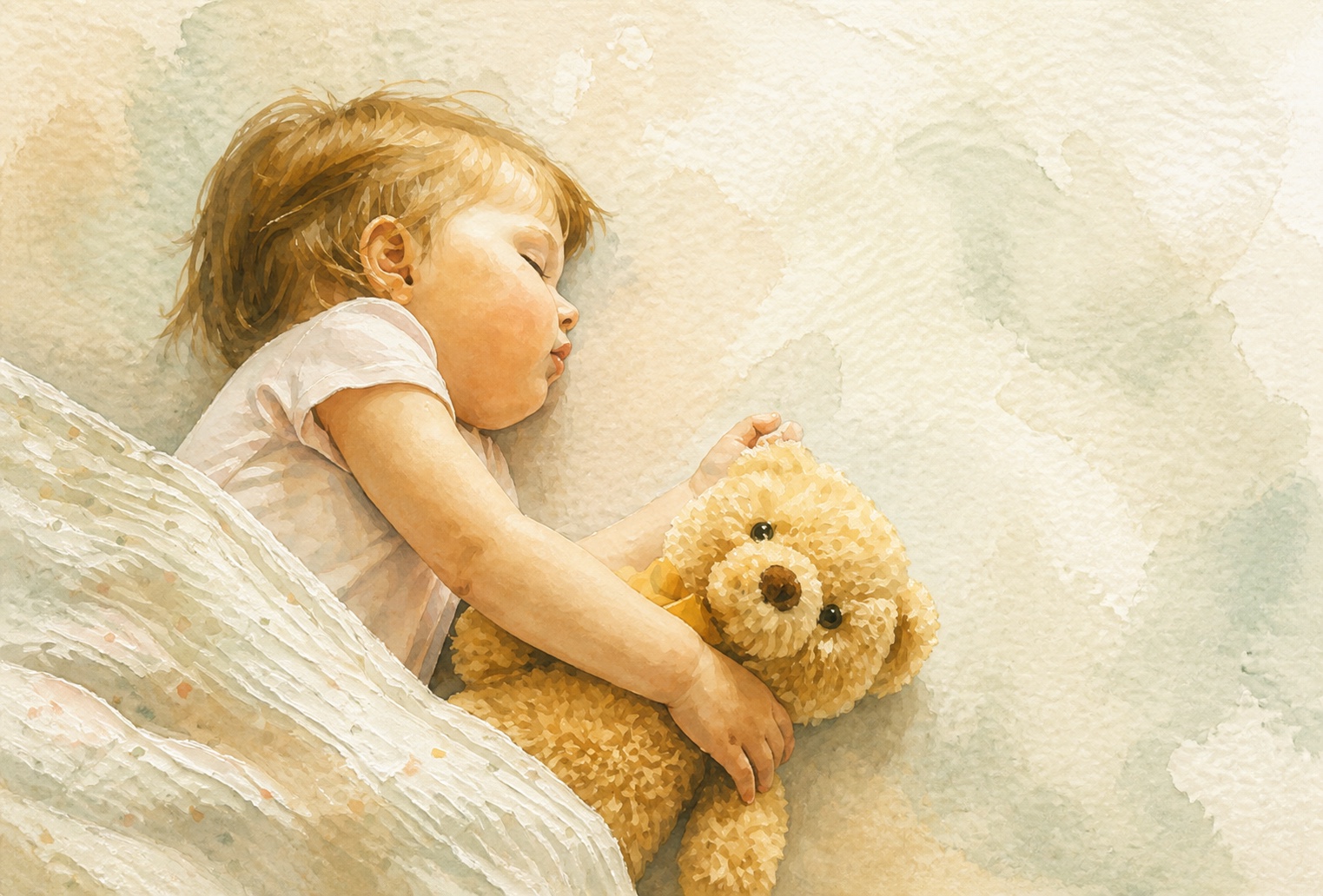 孩子安静睡眠体现私宅空气系统的舒适与静音目标