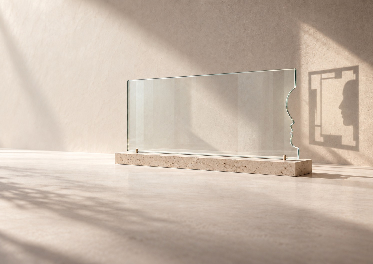 Conceptual air management illustration with airflow and a transparent human profile